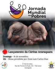 Convite para Lançamento da Cáritas Araraquara